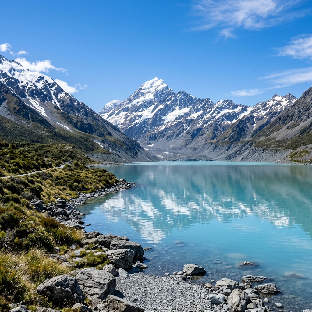 Study in New Zealand - Scenic mountains and lakes